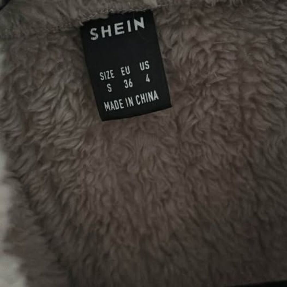 SHEIN Fuzzy Ribbed Jacket Size S - Picture 2 of 5